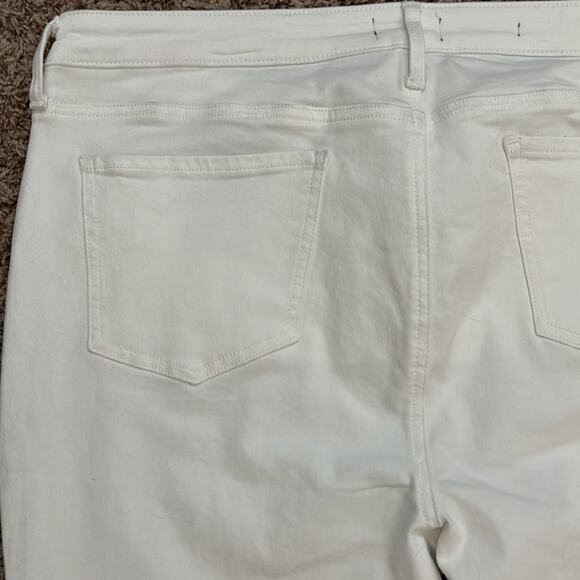 NYDJ Ami Skinny Pants Lift Tuck Technology Optic White Size 16 Summer Shaping - Picture 8 of 11